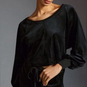 DAILY PRACTICE BY ANTHROPOLOGIE
 Batwing velour top nwt LARGW
